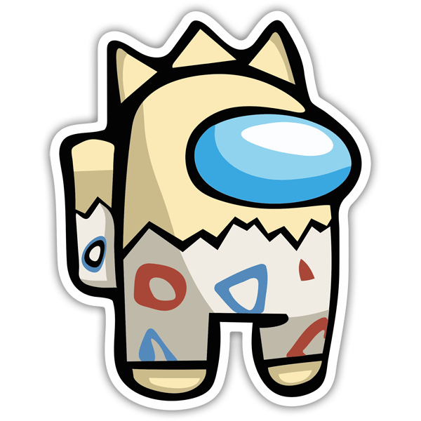 Adesivi per Auto e Moto: Among Us Togepi Pokemon