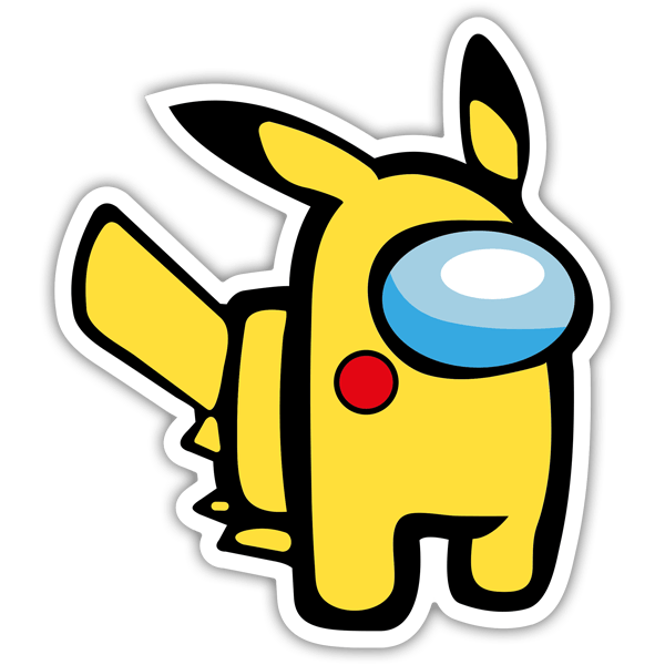 Adesivi per Auto e Moto: Among Us Picachu Pokemon