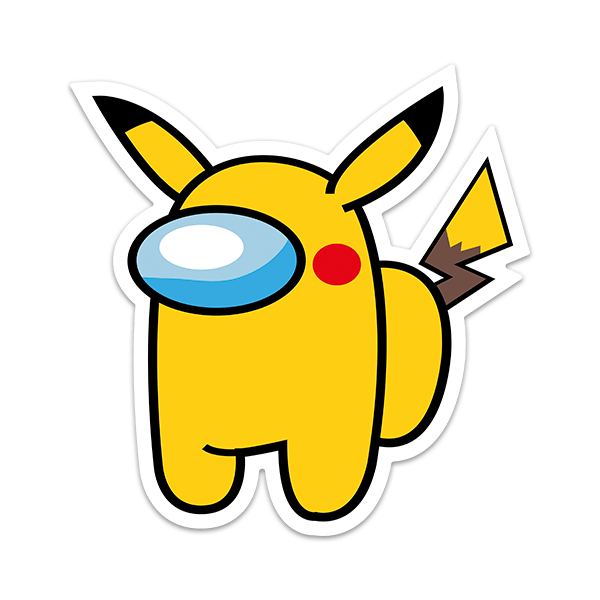 Adesivi per Bambini: Among Us Pikachu