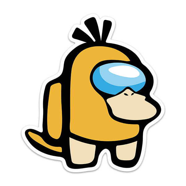 Adesivi per Bambini: Among Us Psyduck