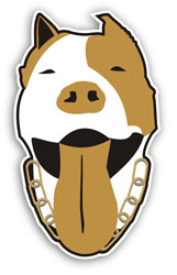 Adesivi per Auto e Moto: Americano Pitbull Terrier