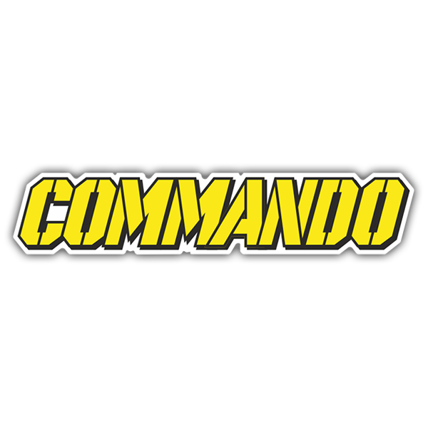 Adesivi per Auto e Moto: Commando Logo