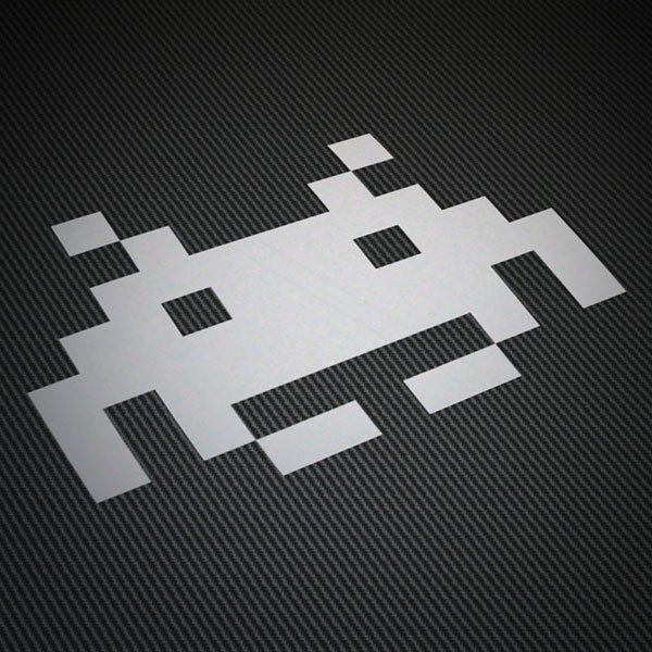 Adesivi per Auto e Moto: Alien Space Invaders