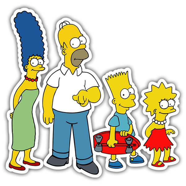 Adesivi per Auto e Moto: The Simpsons