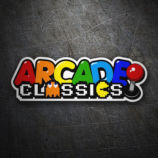 Adesivi per Auto e Moto: Arcade Classics Pacman