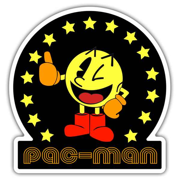 Adesivi per Auto e Moto: Pac-Man Star