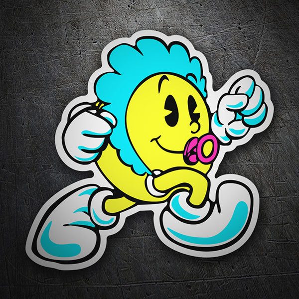 Adesivi per Auto e Moto: Baby Pac-Man
