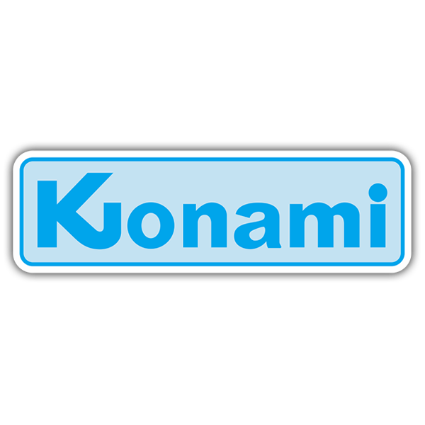 Adesivi per Auto e Moto: Konami 1981 Blu