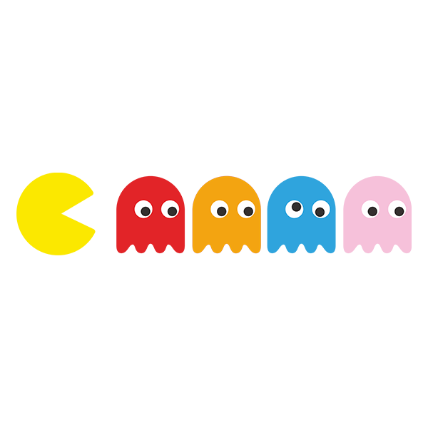 Adesivi per Auto e Moto: Pac-Man e Fantasmi