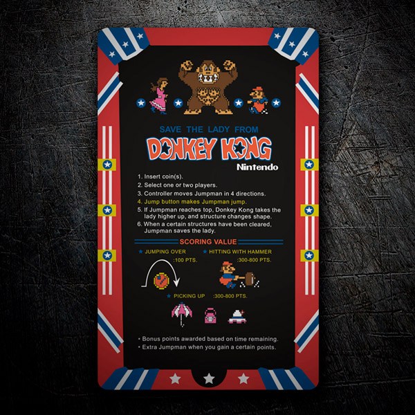 Adesivi per Auto e Moto: Donkey Kong Nintendo
