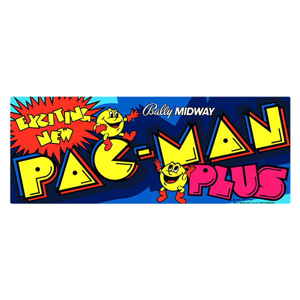 Adesivi per Auto e Moto: Pac-Man Plus