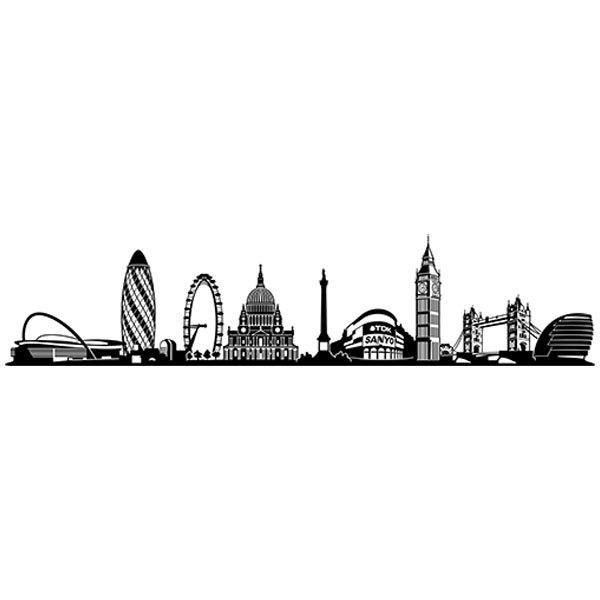 Adesivi per Auto e Moto: Londra Skyline