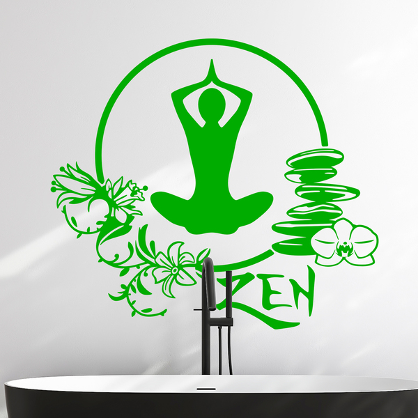 Adesivi Murali: Esercizio di yoga di meditazione