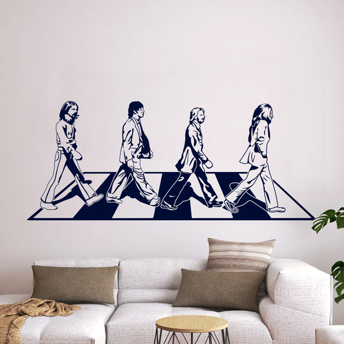 Adesivi Murali: Beatles su Abbey Road