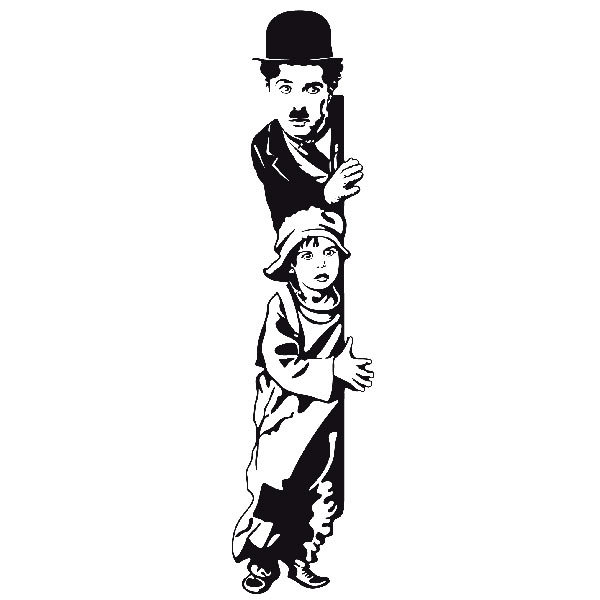 Adesivi Murali: Chaplin The Kid