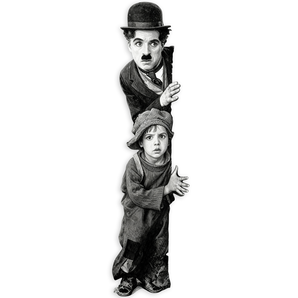Adesivi Murali: Charlot, The Kid
