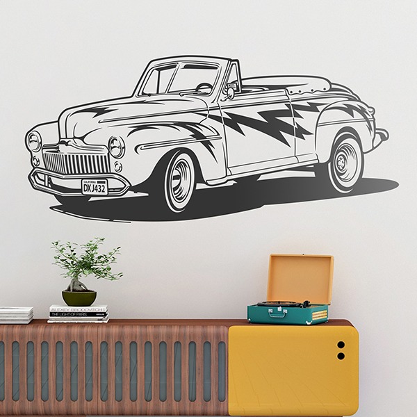 Adesivi Murali: Grease, Ford Convertible 1948