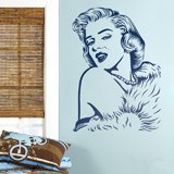 Adesivi Murali: Marilyn Monroe perline 4