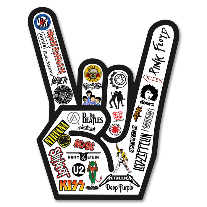 Adesivi Murali: Mano Mano rock