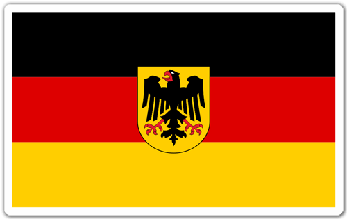Adesivi per Auto e Moto: Bandiera della Germania