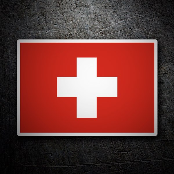Adesivi per Auto e Moto: Bandiera della Svizzera