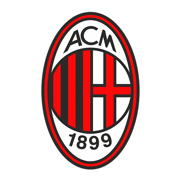 Adesivi Murali: Emblema AC Milan colore