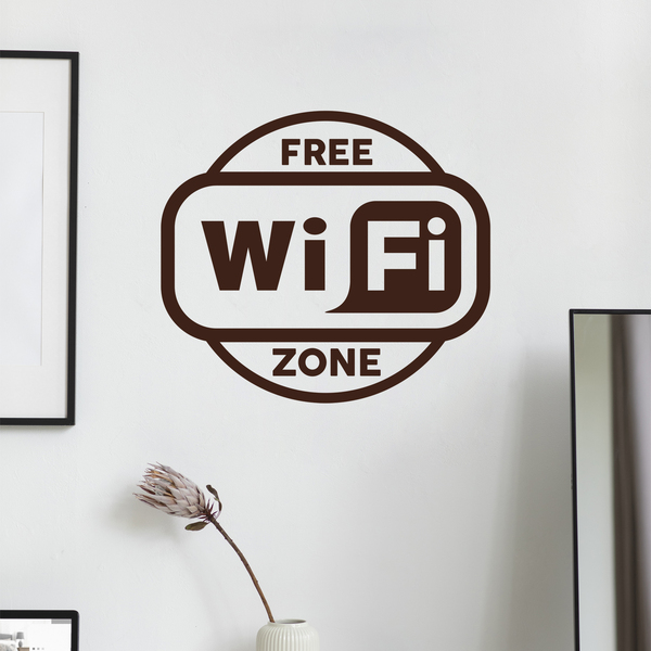 Adesivi Murali: Zona Wifi gratuita