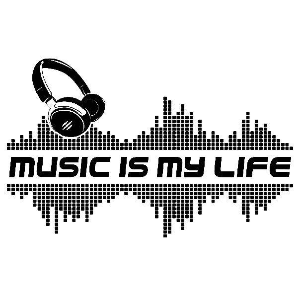 Adesivi Murali: Music is my life