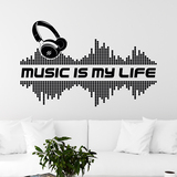 Adesivi Murali: Music is my life 2