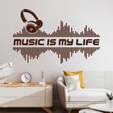 Adesivi Murali: Music is my life 3