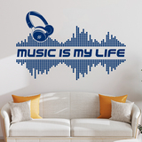 Adesivi Murali: Music is my life 4