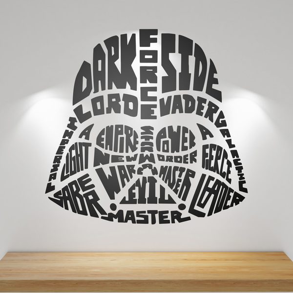 Adesivi Murali: Tipografico Darth Vader