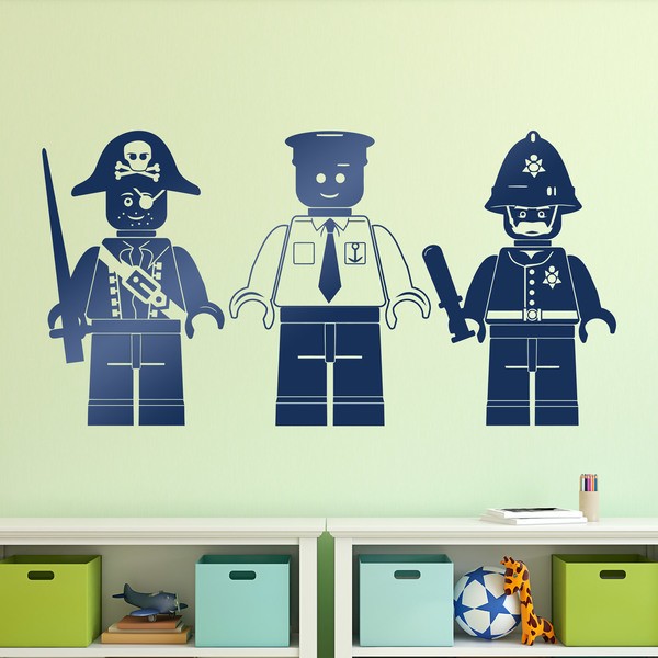 Adesivi per Bambini: Tre figure di Lego