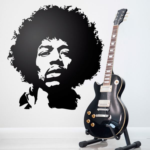 Adesivi Murali: Jimi Hendrix faccia