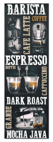 Adesivi Murali: Poster adesivi tipi di caffè