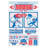 Adesivi Murali: Mario Bros vs Megaman 4