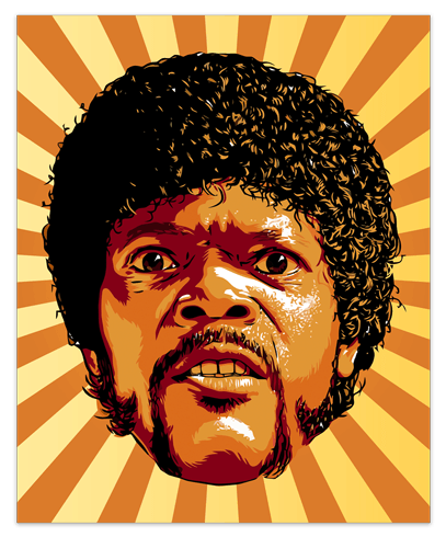 Adesivi Murali: Jules Winnfield, Pulp Fiction