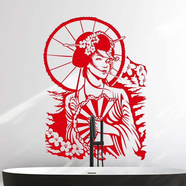 Adesivi Murali: Geisha giapponese