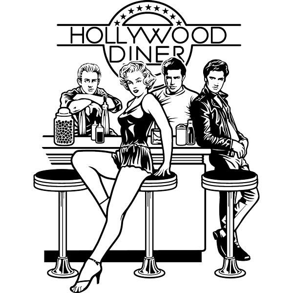 Adesivi Murali: Hollywood Diner