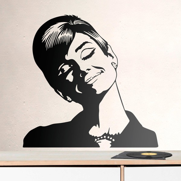 Adesivi Murali: Audrey Hepburn sogna