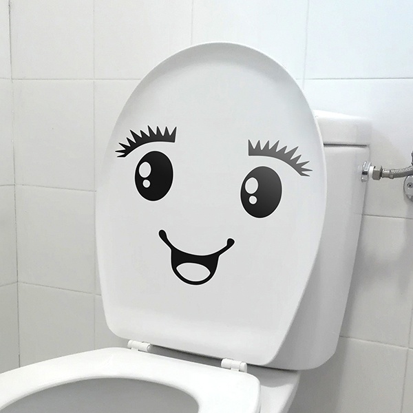 Adesivo murale bagno Sorriso WC