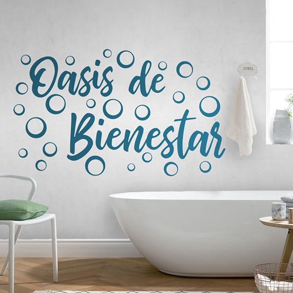 Stickers murali per bagno Oasi di benessere