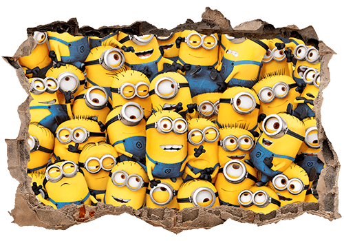 Adesivi Murali: Buco Minions