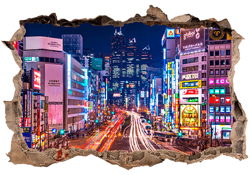 Adesivi Murali: Buco Le strade di Tokyo