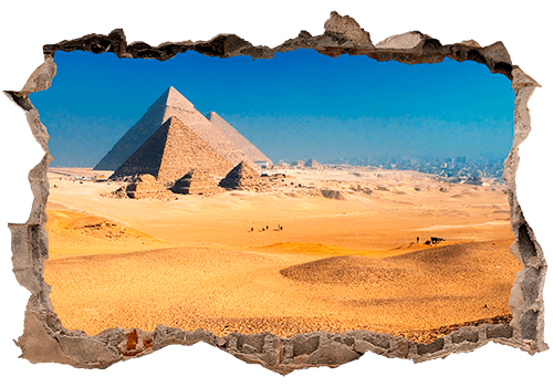 Adesivi Murali: Buco Piramidi di Giza