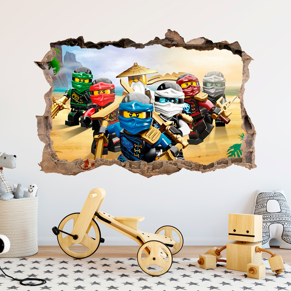 Adesivi Murali: Buco Lego Team Ninjago