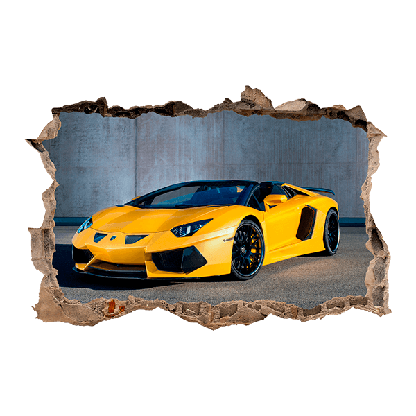 Adesivi Murali: Giallo Lamborghini