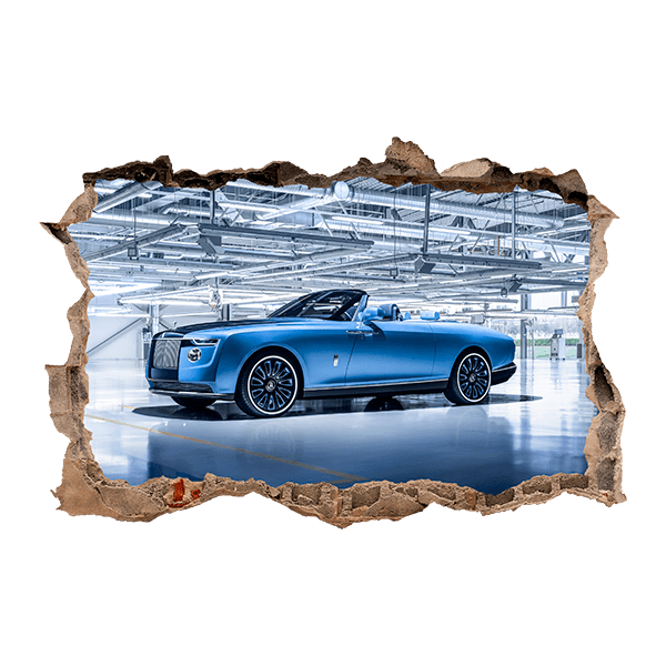 Adesivi Murali: Rolls Royce Blu