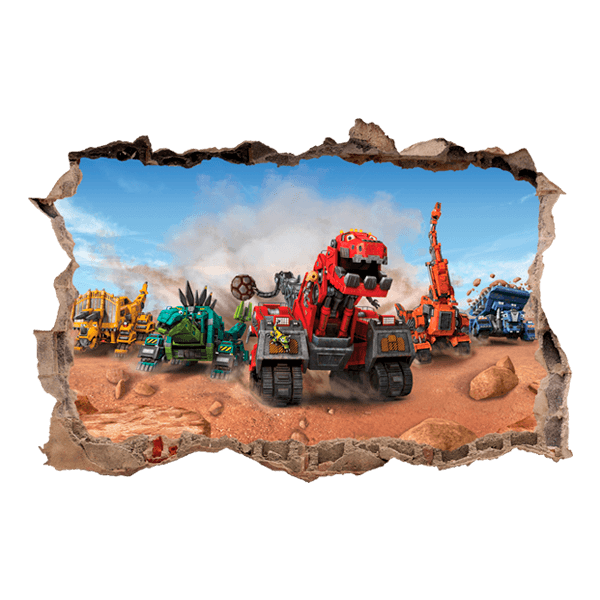 Adesivi Murali: Adesivo murale Buco Dinotrux