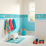 Adesivi Murali: Carta da parate bordo conchiglie 31